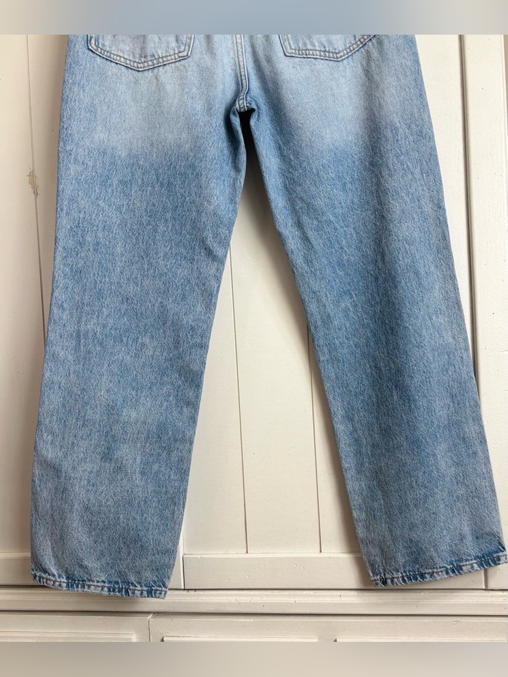 Wrangler Wild West High Rise Straight Jeans 603 Light Wash 27x28 - Picture 8 of 15
